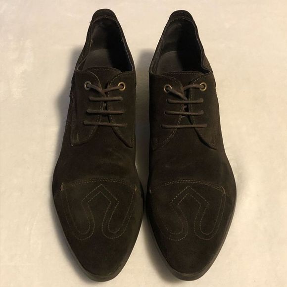 BRONX Brown Suede Oxford Wingtip Shoes • Men’s EU Sz 44 main image 4